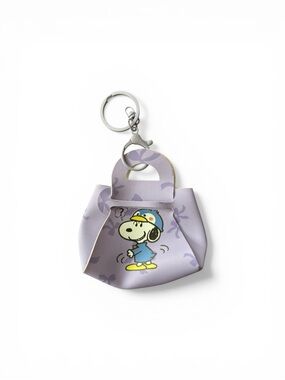 Lavender Snoopy Purse Keychain